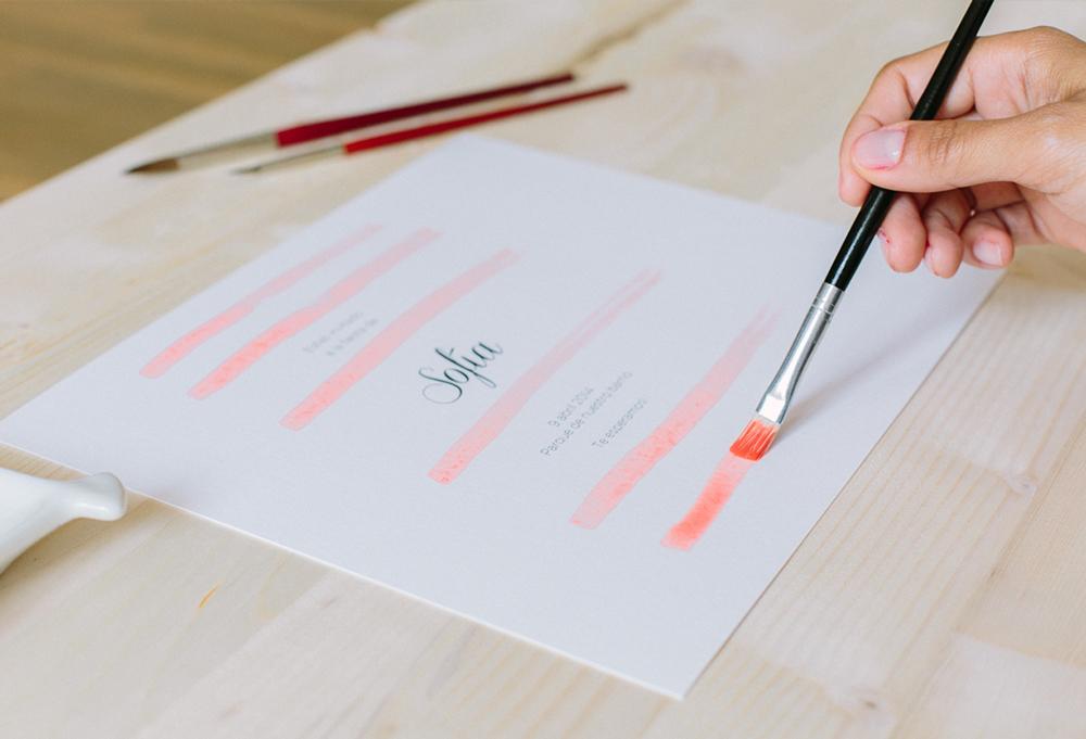 Como pintar invitaciones con acuarela