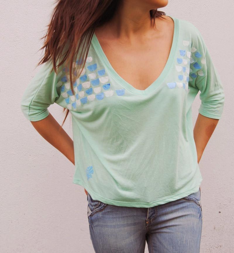 camiseta escamas de araukaria