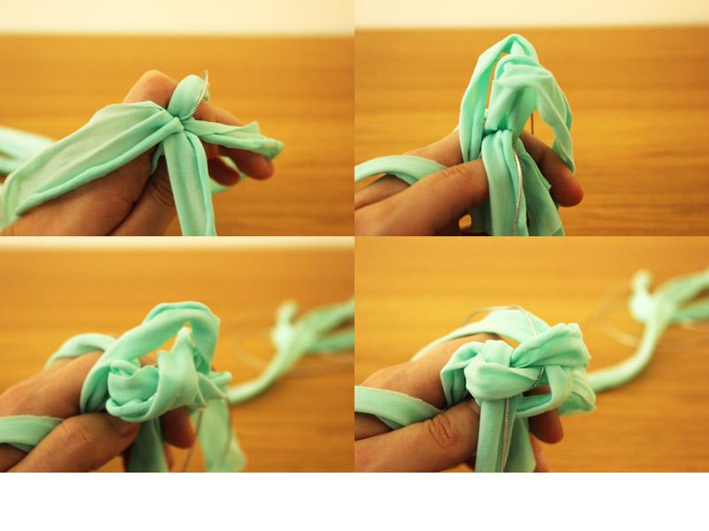 Paso a paso para hacer un collar de trapillo