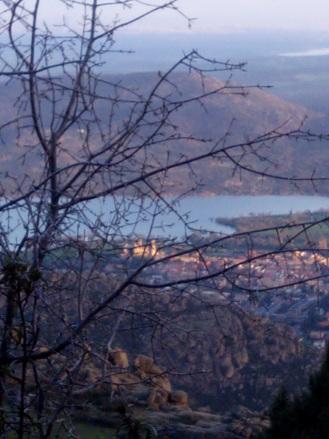 Las increíbles vistas desde la encina donde descansamos