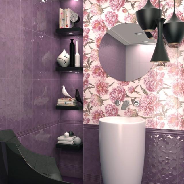 Decorando baños morados, malvas, berenjenas, orquídea radiante Blog T&D 