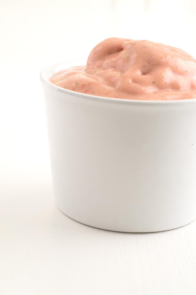 Helado de fresa con vitamix - danzadefogones.com