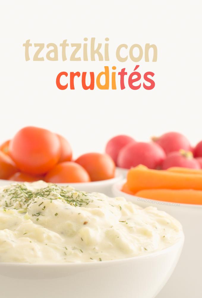 Tzatziki con crudités - danzadefogones.com