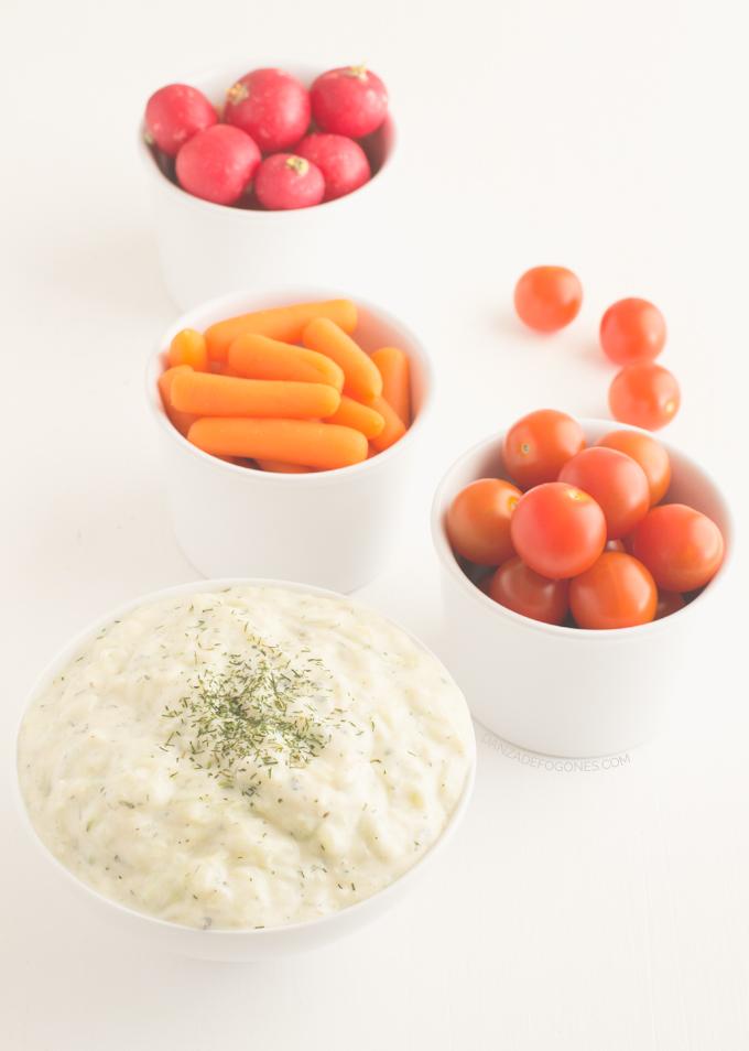 Receta de tzatziki vegano - danzadefogones.com