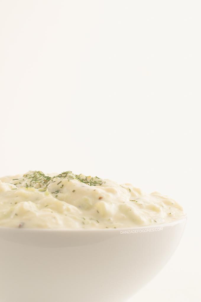 Tzatziki vegano - danzadefogones.com