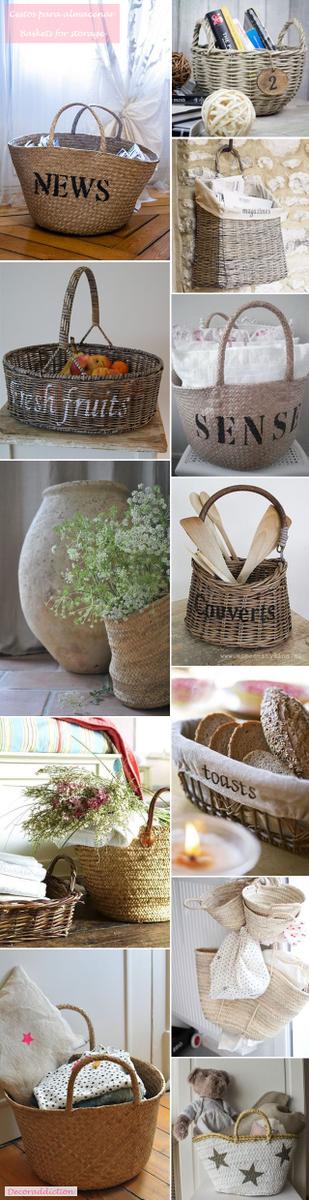 *My new home* Decorar con cestos - Decorate with baskets_almacenamiento