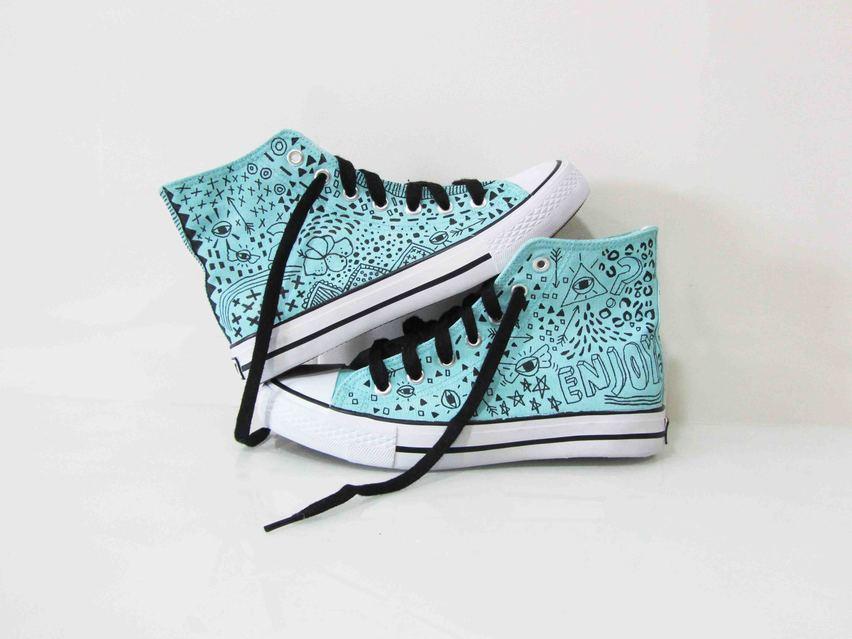 adoraideas, zapatillas decoradas,zapatillas personalizadas