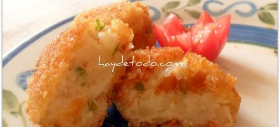 croquetas de papa y atun