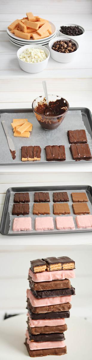 Cómo hacer que las barras kit kat en casa!