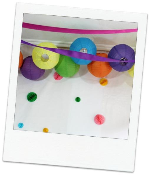 lamparas chinas en fiesta globo