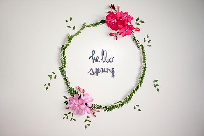 corona flores silvestres