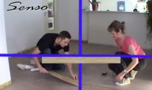 marca el centro de la habitación dividiendo en 4 partes primeras lamas