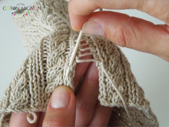 Unión lateral de chaleco culturacotonmignon