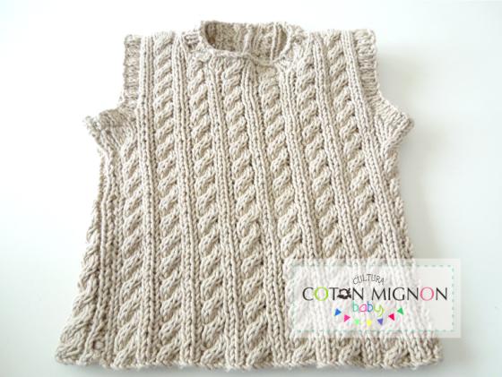 Chaleco tricot culturacotonmignon
