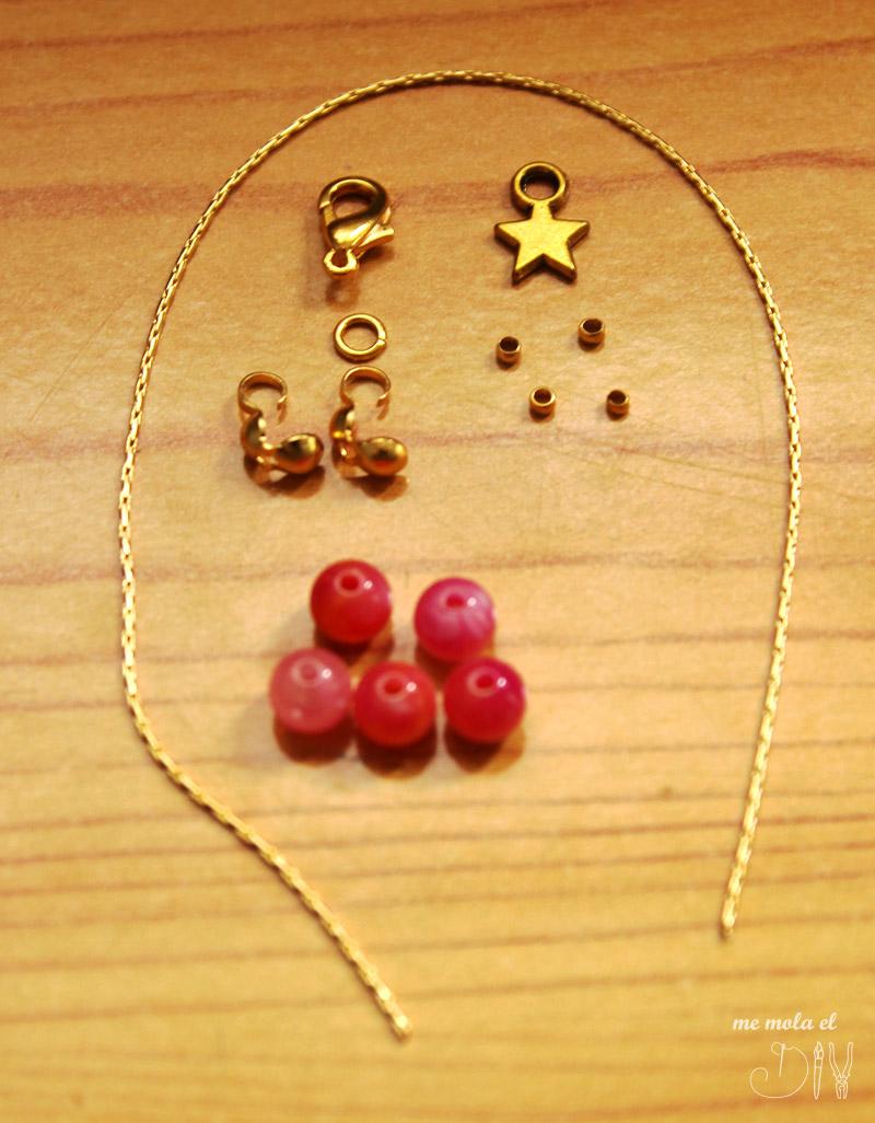 materiales para hacer pulsera estrella