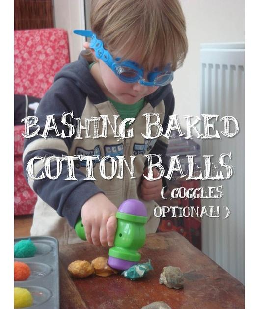 Bashing baked cotton