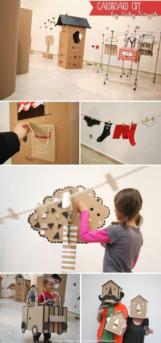 #DIY cardboard city