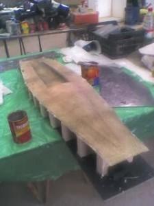 Molde velero RC fibra vidrio