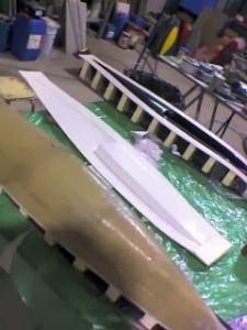 Molde velero RC fibra vidrio