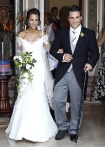 Paula Echevarría el día de su boda con David Bustamante