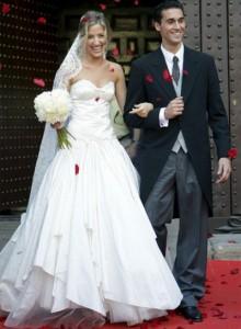 Boda de Carlota Ruiz y el jugador de Real Madrid Álvaro Arbeloa