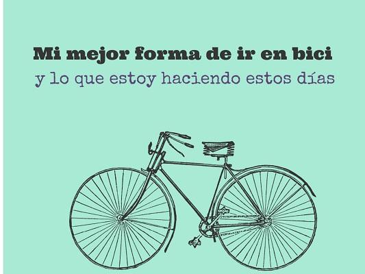 montar en bici