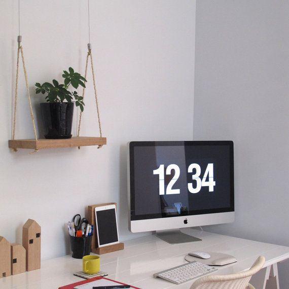 estantería cuerda y madera 07