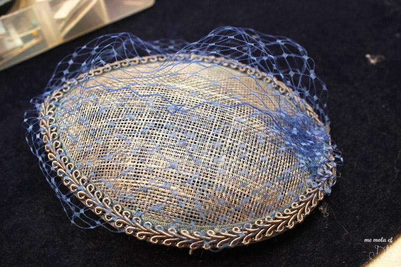 base de tocado con red para invitada boda