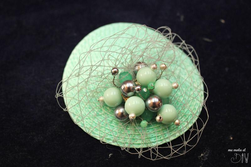 tocado turquesa boda invitada