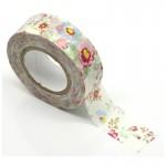 washi tape estampado floral para packaging