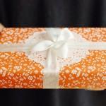 Packaging papel childhood naranja