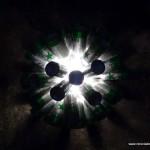 Lámpara realizada con 50 botellas de cerveza recicladas. #yotambienquierouna Reciclado Creativo. Rosa Montesa