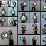 Lámpara realizada con 50 botellas de cerveza recicladas. #yotambienquierouna Reciclado Creativo. Rosa Montesa