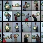 Lámpara realizada con 50 botellas de cerveza recicladas. #yotambienquierouna Reciclado Creativo. Rosa Montesa