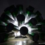 Lámpara realizada con 50 botellas de cerveza recicladas. #yotambienquierouna Reciclado Creativo. Rosa Montesa