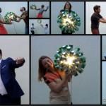 Lámpara realizada con 50 botellas de cerveza recicladas. #yotambienquierouna Reciclado Creativo. Rosa Montesa