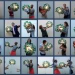 Lámpara realizada con 50 botellas de cerveza recicladas. #yotambienquierouna Reciclado Creativo. Rosa Montesa