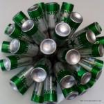 Lámpara realizada con 50 botellas de cerveza recicladas. #yotambienquierouna Reciclado Creativo. Rosa Montesa