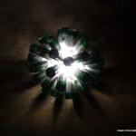 Lámpara realizada con 50 botellas de cerveza recicladas. #yotambienquierouna Reciclado Creativo. Rosa Montesa