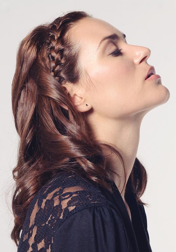 trenza de raiz lateral