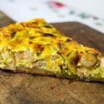 Quiche de salmón y gambas