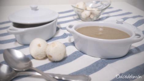 Crema de champiñones
