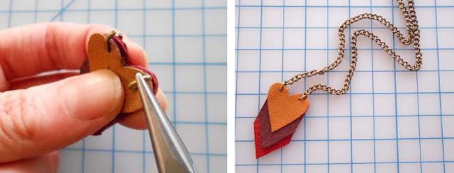 Pasos colgante corazon