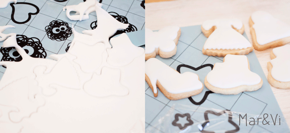 galletas decoradas con fondant y rotuladores