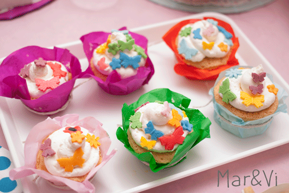 cupcakes decorados con fondant