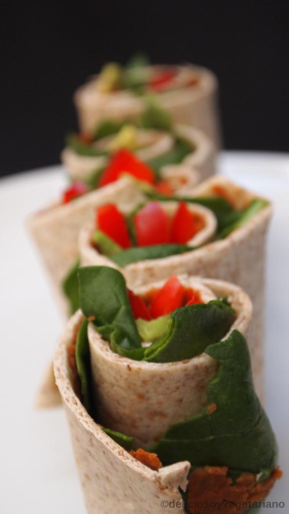 mini rollos de ensalada