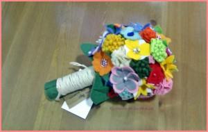 Ramo flores fieltro