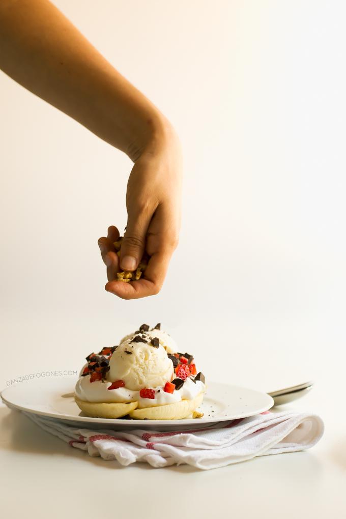 Banana split vegano | danzadefogones.com