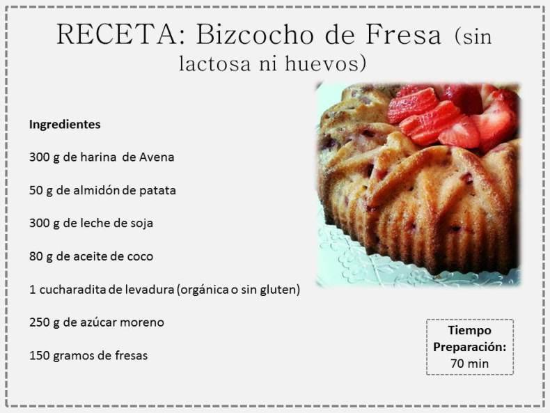 Bizcocho de Fresas… sin lactosa ni huevos | Cocina