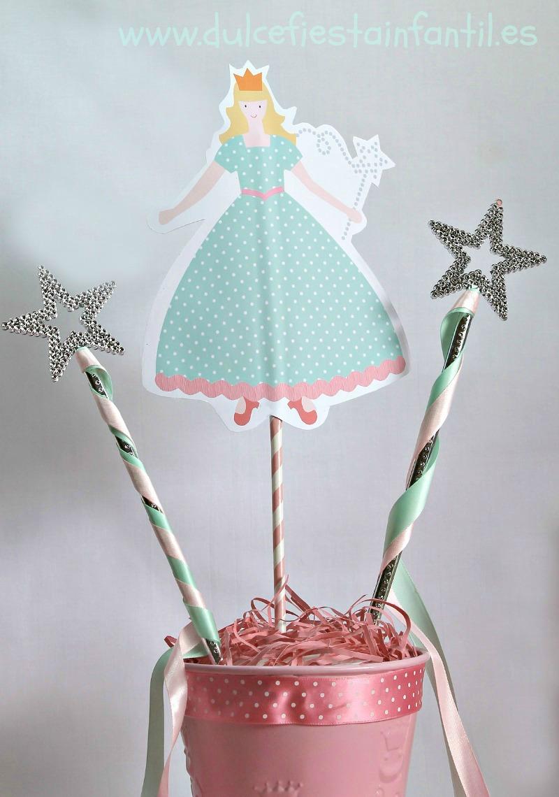 centro de mesa para fiesta princesa